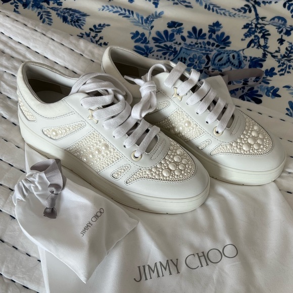 Jimmy Choo Shoes - Jimmy Choo Pearl Low Top Sneakers